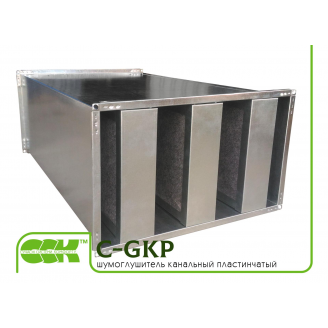 Шумоглушитель пластинчатый для прямоугольной канальной вентиляции C-GKP-80-50